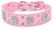 haoyueer Strass-Hundehalsband, niedliche Blume, Strasssteine, Katzen-Hundehalsband, glitzerndes Halsband, PU-Leder, verstellbare Größen, S, M, L (L, Rosa)