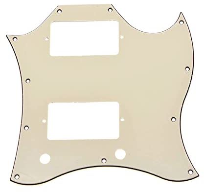 Dopro American Standard SG Gitarre Vollgesichts-Schlagbrett für USA SG Special Guitar Aged White 3-lagig