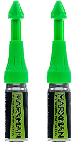 Charles Bentley Twin pack Marxman chalk NON-Permanent DIY Marking tool pen