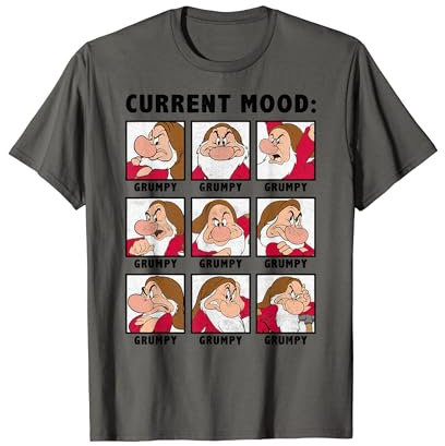 Disney Snow White Current Mood Always Grumpy Manche courte T-Shirt