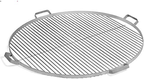 Cookking - Grille de Cuisson en Acier INOX de 60 cm à 80 cm de diamètre avec 4 poignées à Poser sur brasero - Ø 60 cm
