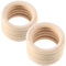 RosewineC 10 Stück Baby Holzringe Zum Basteln, 70mm Baby Kinderkrankheiten Ring Wood Teether Zahnen Ringe für Babys Kinderpflege, Holz Armband DIY Handwerk