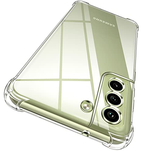 iVoler Cover per Samsung Galaxy S21 Fe 4G / 5G (Non per Galaxy S21), Custodia Trasparente per Assorbimento degli Urti con Paraurti in TPU Morbido, Sottile Morbida in Silicone TPU Protettiva Case
