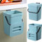 Compost Bin for Kitchen Counter, Hanging Small Trash Can Under Sink,1.3 Gallon Mountable Compost Bucket,Scraps Bucket Trash Pail with Airtight Lid (Blue)