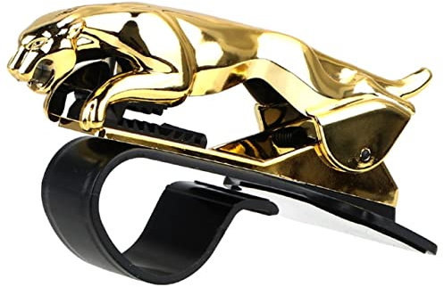 XKUN Porta Cellulare Supporto per Telefono Auto Leopard Design Cellphone GPS Stand Stand 360 Gradi Mount Regolabile Accessori Accessori Accessori-Gold