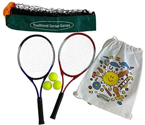 Traditional Garden Games TGG175 5m Netz Outdoor-Spielzeug, Sportspielzeug, Gartenspielzeug, Gartenspiel, Tennis-Set