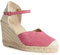 Geox Femme D Gelsa Espadrille Wedge Sandales, Cyclamen, 39 EU