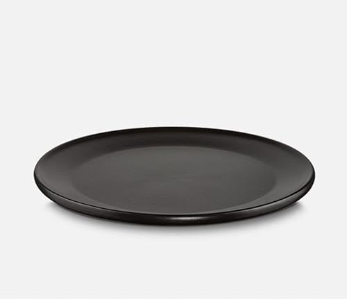 Teller, flach, Durchmesser 28 cm, Schwarz