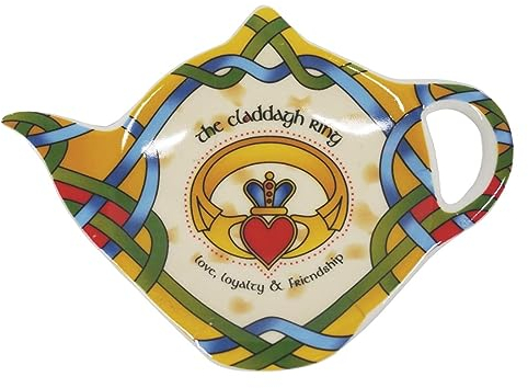Royal Tara Claddagh Ensemble de porte-sachets de thé en porcelaine anglaise 15,2 cm