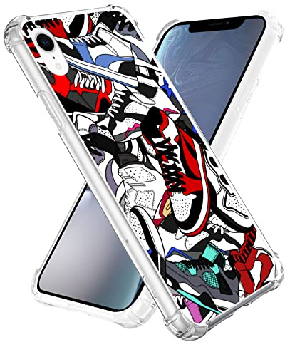 Axulimin Cool Shoe Clear Phone Case for iPhone XR Case for Teen Boys Men Kids Boys - 6.1 Inch