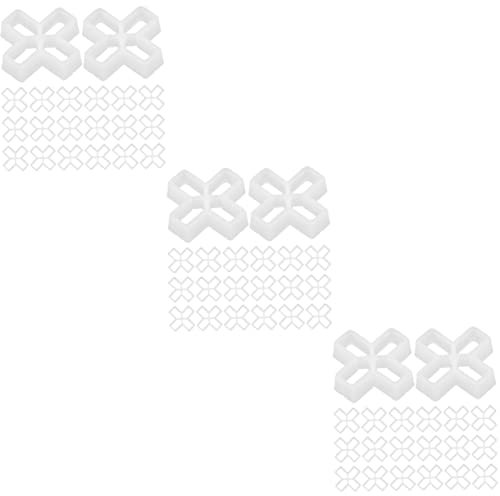 OSALADI 300pcs Tile Spacers Cross Shaped Grout Leveling System for Accurate Tile Positioning
