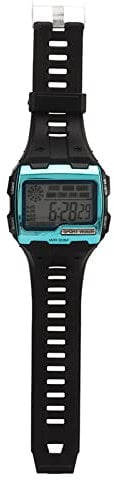 Alomejor Digitale Sportuhr, Tages- und Datumsanzeige, Elektronische Herren-Armbanduhr WR30M, Wasserdicht, Leuchtendes Lichtdesign, Großer Bildschirm, Sturzfest, Zum Laufen (Blau)