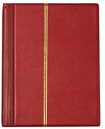 Briefmarkenalbum, 10 Blatt (20 Seiten) Zubehör, Präsentationshalter, Freunde, Sammler, Rot