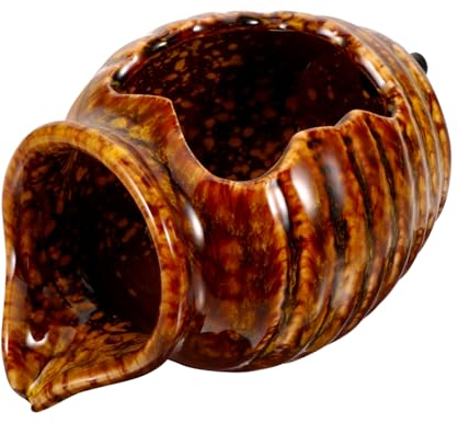 Amosfun Olla De Barro con Agua Circulante Fuente Decorativa Tarro Paisaje Tarro Decoración De La Sala De Estar Tarro De Ceramica Tarro Fuente para Interior Frasco Cerámica