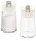 Modixun 2Pcs Glass Sugar Dispenser with Auto Flip Pour Spout, Weighted Pourer Sugar Container, 250ml Sugar Bowl Shaker Jar Salt Dish Holder Coffee Bar Accessories, White