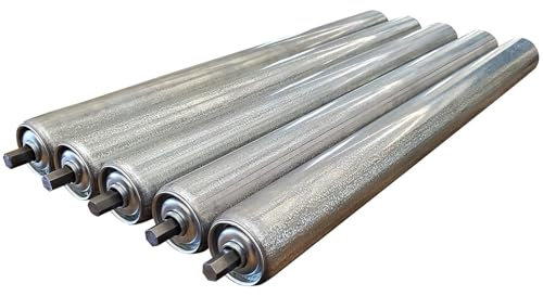 förderband tragrollen Industrielle Förderrolle 25 32 38 50 mm, Hochleistungs-Förderbandrollen aus Edelstahl ohne Kraftantrieb für Lagerhallen und gewerbliche Heimwerkerprojekte(Dia 50MM/2 IN,L 600MM/2