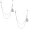 SUPERFINDINGS 2 STK Blumen Taschenuhrkette Aus Messing Abnehmbarer Medaillon Anhänger Uhrenkette Westenkette T Bar Uhrenkette Platin Uhrenkette Für Herren Anzug Hemd
