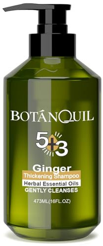 Ginger Hair Growth Shampoo, Thickening Shampoo 473 ml(16 fl.oz), For All Hair Types, Hair Shampoo with Herbal Essential Oils and Plant Extracts