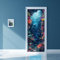 arricraft 2 pz Adesivo per Porta Autoadesivo, 80cmx200cm/31.5X78.7 Adesivi Murali per Porte con Creature Marine Adesivi per Porte In PVC con Delfini Carta Da Parati Rimovibile Decorazione
