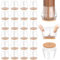 yomanta Chair Leg Floor Protectors 24PCS，Silicone Felt Furniture Leg Cover，Furniture Feet Protectors Pads，Protect Floors from Scratches，Reduce Noise -Round, Extra Large Size Clear