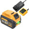 20V/60V 9.0Ah FlexVolt XR Battery With Charger for Dewalt DCB609 DCB606 DCB612 DCB546 DCB184 DCB200 DCB201 DCB182, Compatible with 18V Cordless Power Tools, 9000mAh Large Capacity Lithium-ion Battery