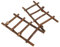 Milisten 2pcs Miniature Rattan Ladder Prop for Garden Decoration Versatile Micro Landscape Accessory Rattan Frame for Fairy Garden Crafting and Dollhouse Styling