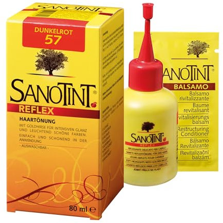 Sanotint - Reflex Haartönung Nr. 57 Dunkelrot - 1x 80 ml - mit Goldhirse und Kräuterextrakten