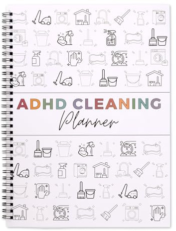 lasuroa ADHD Cleaning Plan Schedule, Daily Weekly Monthly Cleaning Schedule & Organizer ADHD Checklist DIY House Planner Notebook for Home Women Men
