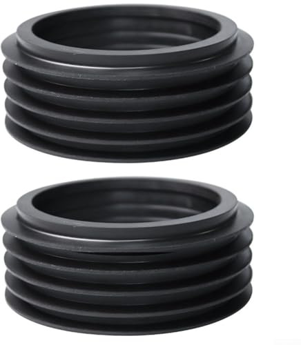 MeevrgR Dichtungsringe für Wassertank und WC, 2 Stück, für 90 mm bis 110 mm Abwasserrohr, Gummi-Dichtungsadapter für Sanitär- und Entwässerungssystemverbindungen (fünf Etagen)