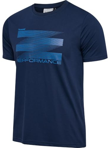 hummel Pulse Graphic T-Shirt blau, L Herren