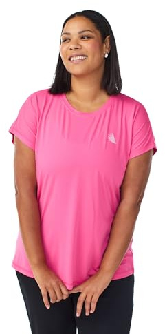 Zizzi Active Sportshirt Damen große Größen - Rundhals, schnelltrocknend | Funktionsshirt aus 88% Polyester und 12% Elastan, schnelltrocknend und elastisch, locker für Training und Alltag