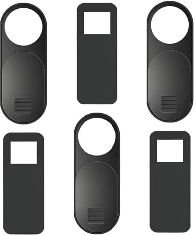 YIPFEN 6 Pezzi Copertura Webcam Ultra Sottile, Protezione Privacy Online, per Computer, Laptop, MacBook Pro, Smartphone, PC, iPad Air, Accessori per Cellulari