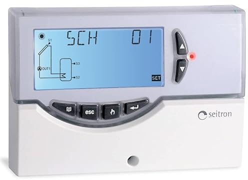 Elios Midi Centralita electrónica digital para instalaciones solares térmicas con sondas, pantalla LCD retroiluminada, autodiagnóstica, alarmas visuales y sonidos.