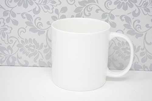 2 x White 1 Pint Bone China Mug 9405 Tea Coffee Hot Chocolate Extra Large Mug