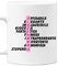 bubbleshirt Tazza Mug divertente con nome Alessandra e aggettivi simpatici Idea Regalo Compleanno Natale in ceramica