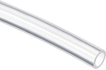 sourcing map Silikonschlauch 4mm ID x 6mm OD 2m Gummischlauch Luftschlauch Wasserleitung für Pumpentransfer Klar