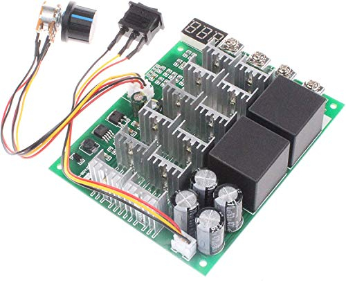 RUIZHI 60A Regolatore di Velocità del Motore PWM DC 10V-55V 12V 24V 36V 48V Display digitale 100A Max Brush DC Controller del Motore - Terza Marcia Arresto Inverso In Avanti