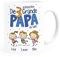 SpecialMe® Kaffee-Tasse Die schönsten Gründe Papa zu sein Spruch 1-4 Kinder - personalisiertes Geschenk zum Vatertag Papa weiß Keramik-Tasse