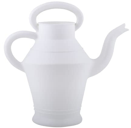Easydistri Arrosoir en Plastique Vintage - 10 L - Blanc