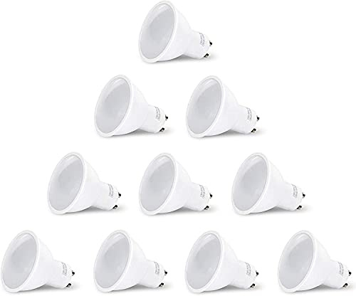 ADAKAT 10er Pack - LED Spot GU10 8W - warmweiß (3000 K)
