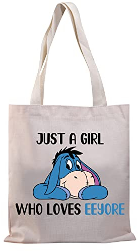 BDPWSS I-Aah-Tragetasche für Frauen, Just a Girl Who Loves I-Aah Esel Liebhaber, Geschenk, I-Aah Fans Geschenk, Girls Loves Eey Tg