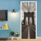 A.Monamour Türtapete Selbstklebend Türfolie Türposter 3D Brooklyn-Brücke In New York City Vinyl Folie Türdeko Tapete Wandbild Türaufkleber Türtattoo 95 x 215 cm