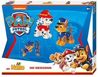 Hama Beads 7920 Perlas de Planchado Paw Patrol, Set Grande de Regalo con Motivos 3D, Aprox. 4000 Cuentas Midi, 5 Mm de Diámetro, para Niños A Partir de 5 Años