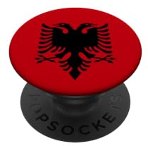 Kosovo Albanischer Adler Albaner Frauen Männer Deko Albanien PopSockets Klebender PopGrip