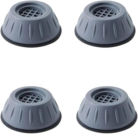 BmXauz Waschmaschinen-Zubehör, 4 Stück Anti-Vibrations-Fußpolster, Gummibeine, SlipStop, geräuschlose Rutschmatte, Waschmaschinen-Stützdämpfer, Ständer-Zubehör