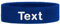 Schweißband Kopf Stirnband Headband Bestickt mit Name/Text Sportband Laufen (Royal)