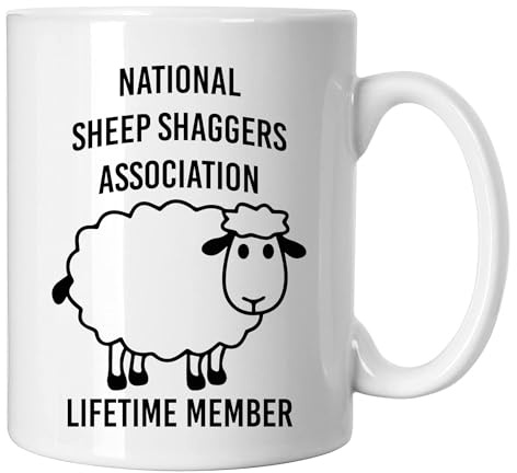 GP-Tees National Sheep Shaggers Association Funny Novelty Ceramic Mugs for Men, Women, Home & Work