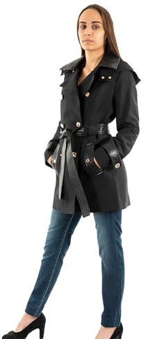 Morgan Damen 242-gzima Trenchcoat mit Kapuze