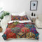 ANHOPE Bunte Vintage Mandala Florale Bettwäsche Set 3 Teilig Bettbezug 135x200 cm & Kissenbezug 80x80 cm Microfaser Bettbezüge mit Reißverschluss Weich Ganzjahres Bettdeckenbezug Set