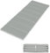 4in1 Strandmatte von StarK® - Faltbare Camping Isomatte 190cm x 60cm - Wasserhängematte für Pool und Strand – Gepolsterte Auflage für Gartenliege - Bequeme Sonnenliegen Auflage (Hell-Grau)